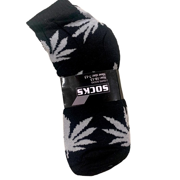 Other - Men’s 3 pack of weed socks.  NWT.  Size 10-13